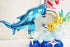 Under the sea Birthday column | Shark Birthday Party column | Baby Shark Sea Animal DIY Balloon Column | Ocean Themed Birthday Party Decor
