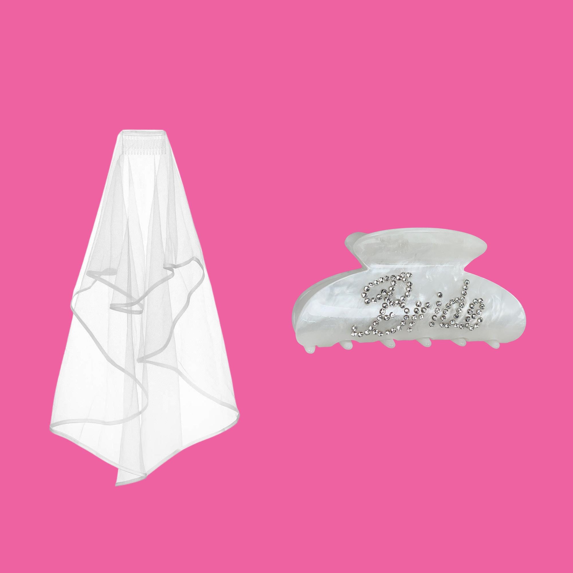 Rhinestone Bride Claw Clip: Bachelorette Party Favor
