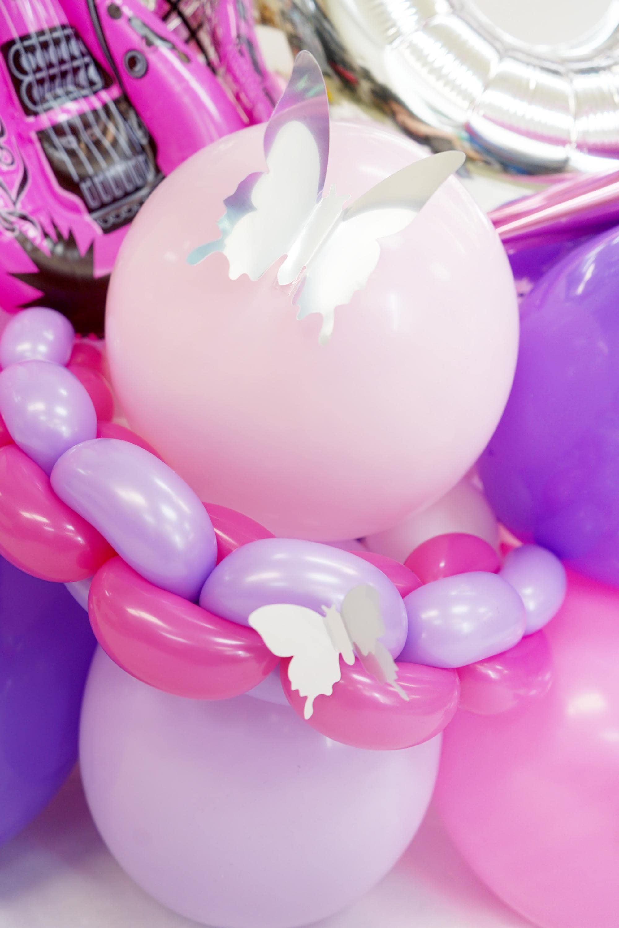 Custom Rockstar Guitar Balloon Tower: DIY Birthday Party Decor