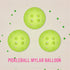 Pickleball Party Balloons: 18" Round Mylar, 3-Piece Set