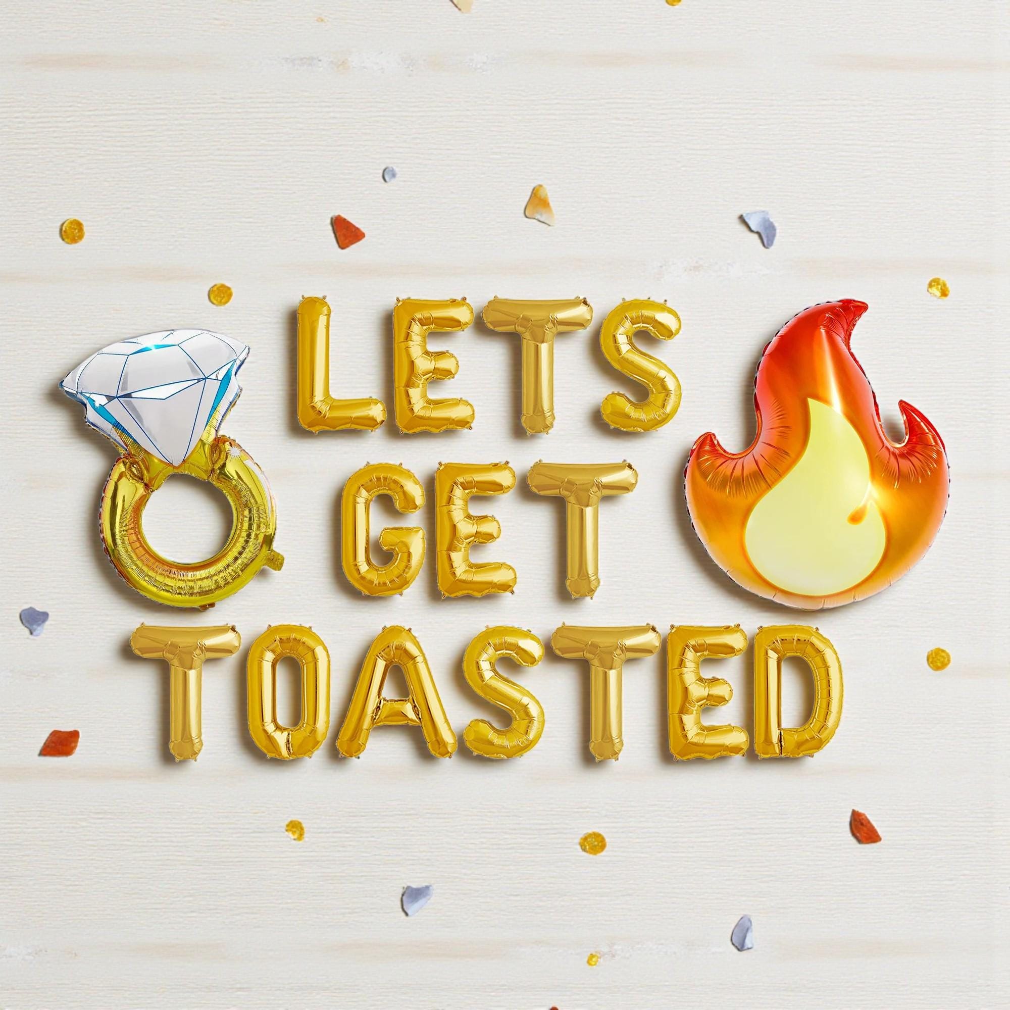 Let's Get Toasted Balloons: Camping Bachelorette Party Decor