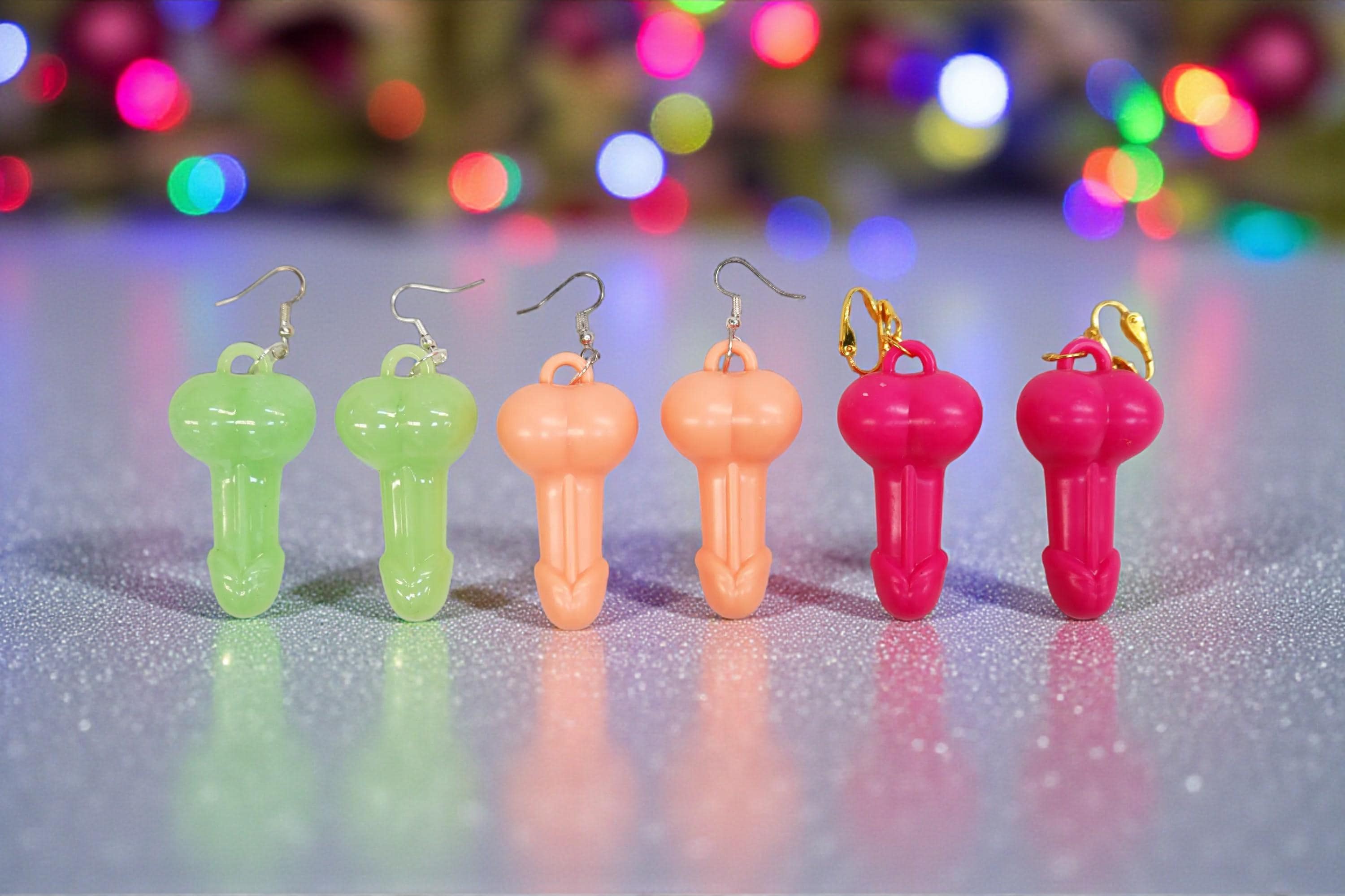 Penis Earrings: Bachelorette Party Favor & Decoration