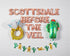 Scottsdale Before the Veil Balloon Banner: Arizona Bachelorette Party Decorations Cactus & Diamond Ring Balloons