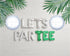 Lets Par Tee Banner Golf Birthday Retirement Party Decorations