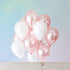 Pink and White Pearled Balloon Bouquet: Bridal Shower Wedding Decor
