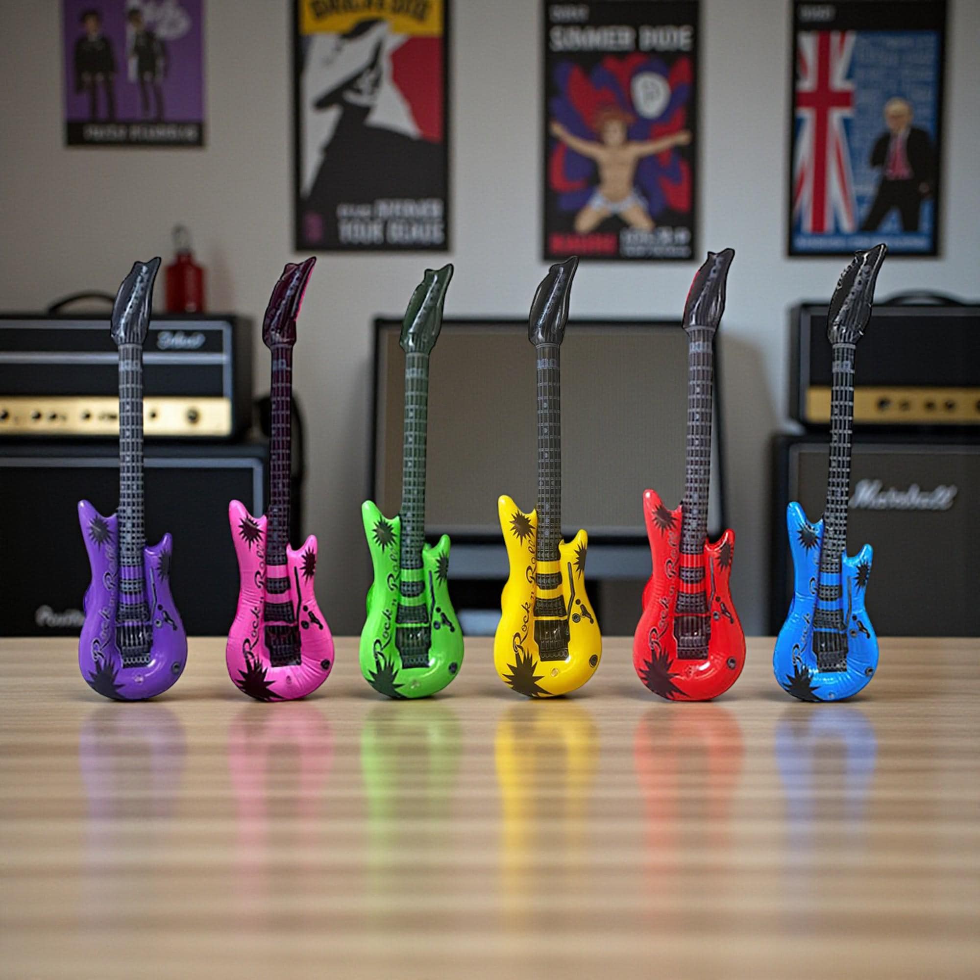 Inflatable Guitar Balloon: Rock Music Party Decoration (36 inch)