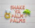 Shake Ya Palm Palms Balloon Banner: Palm Springs Florida Miami Bachelorette Decor
