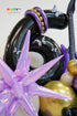 Music Hunters K Pop Rockstar Balloon Tower: Idol Rock Birthday Purple Black K-pop Hunters Decor