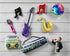 Music Themed Foil Balloons: Saxophone, Guitar, Microphone, Music Notes, Piano