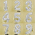Giant 40” Silver Number Balloons: Jumbo Birthday Party Decor Custom Number Options