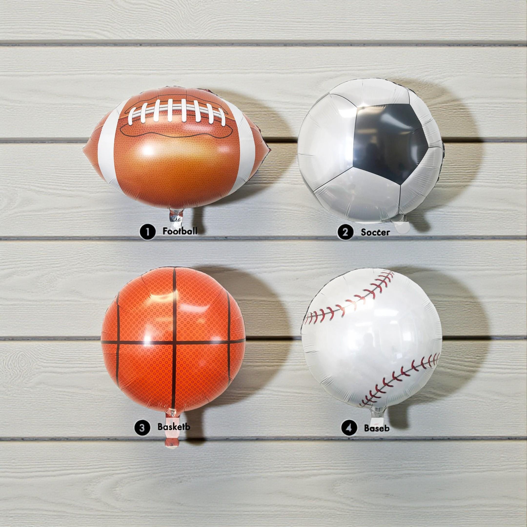 Sports Fan Birthday Party Decorations: Sports Ball Balloon Decor Football Basketball Baseball Soccer