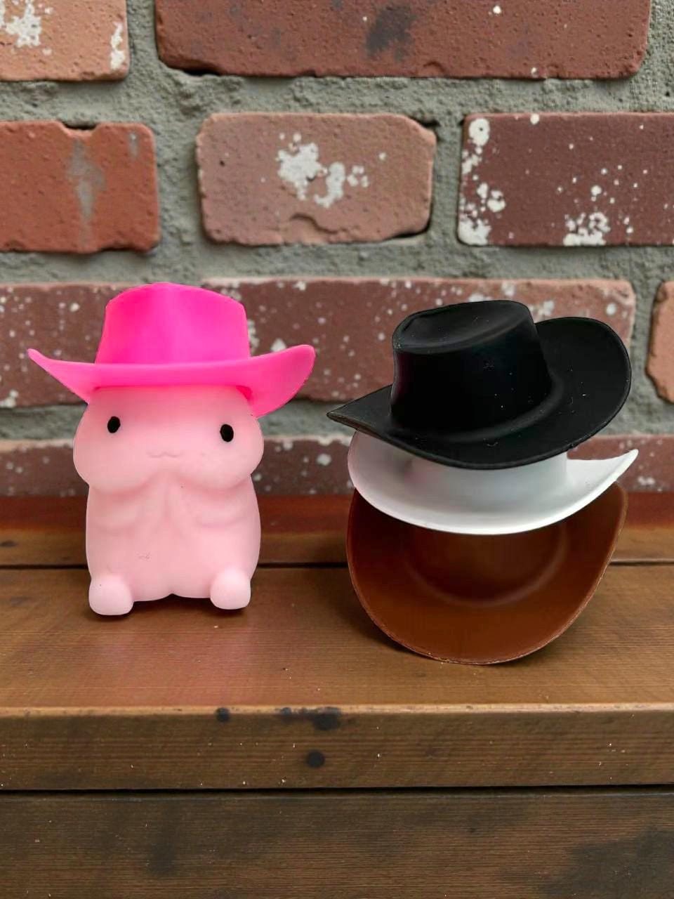 Funny Squishy Penis Stress Relief Toy with Hat: Bachelorette Bachelor Party Mochi Fidget Gift