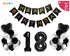 Black Themed 18th Birthday Balloon Set