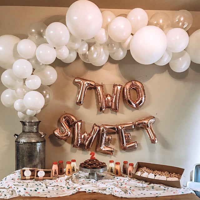 2 year old birthday balloon decoration set kit 