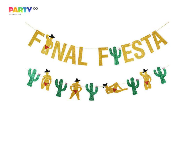 Final Fiesta Glitter Banner Set
