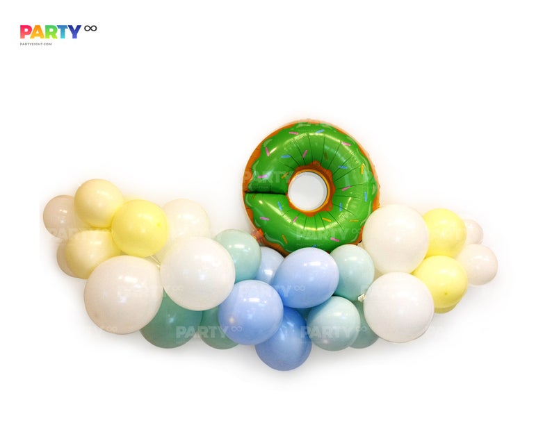 Donut Theme Birthday Balloon Garland