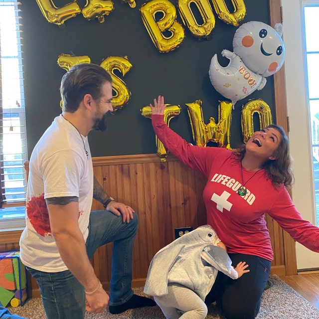 Halloween Themed 2nd Birthday 'Lil Boo Is Two' Banner