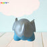 Adorable Silver Blue Stitching Elephant Animal Shaped Styling Bookend and Door Shield Nursery Decoration