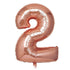 16in Rose Gold Number Balloon (2)