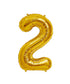 16in Gold Number Balloon (2)