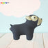 Adorable Beige Black Puppy Animal Shaped Styling Bookend and Door Shield Nursery Decoration