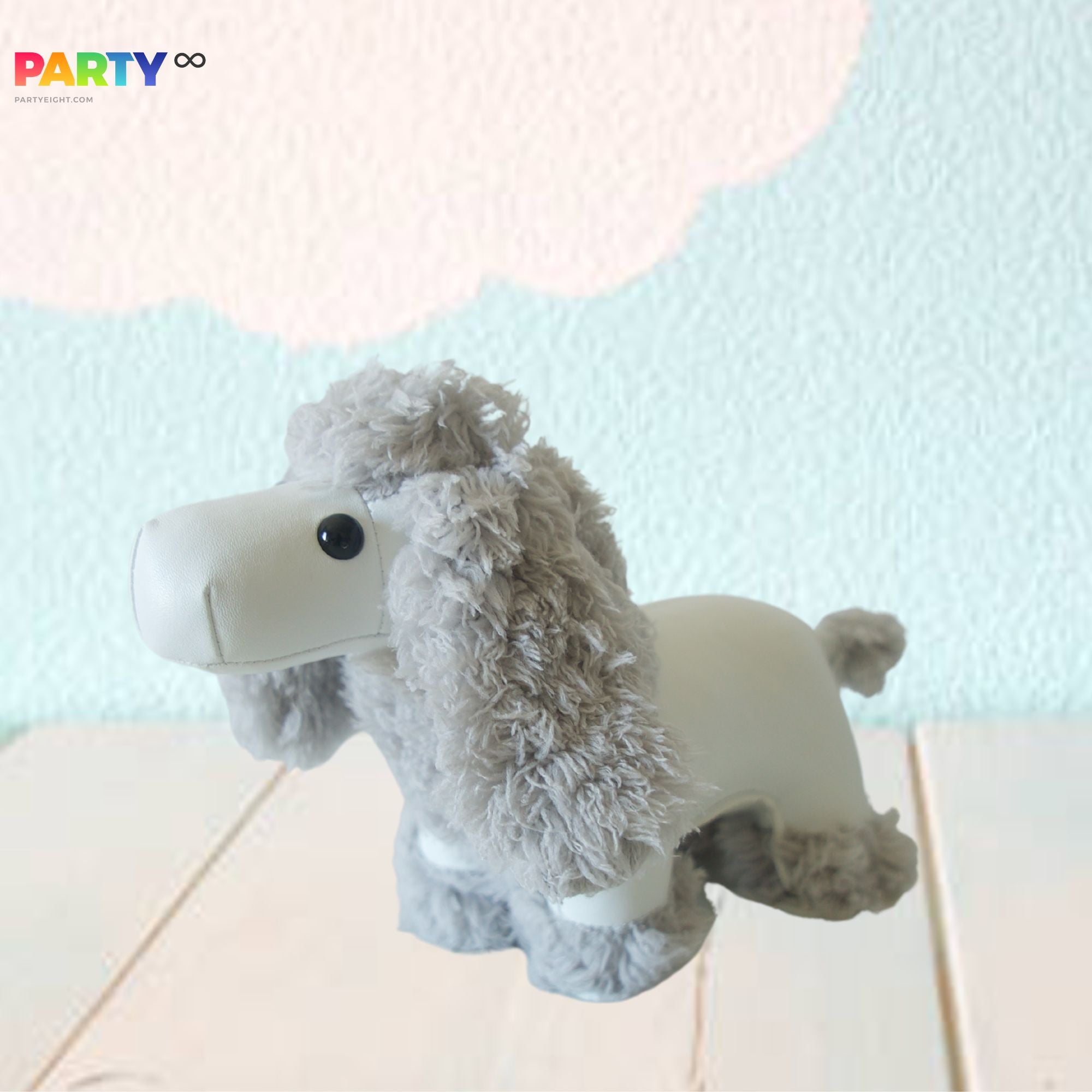 Adorable Brown Grey Poodle Animal Shaped Styling Bookend and Door Shield Nursery Decoration