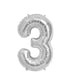 16in Silver Number Balloon (3)