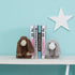Adorable Brown Grey Poodle Animal Shaped Styling Bookend and Door Shield Nursery Decoration