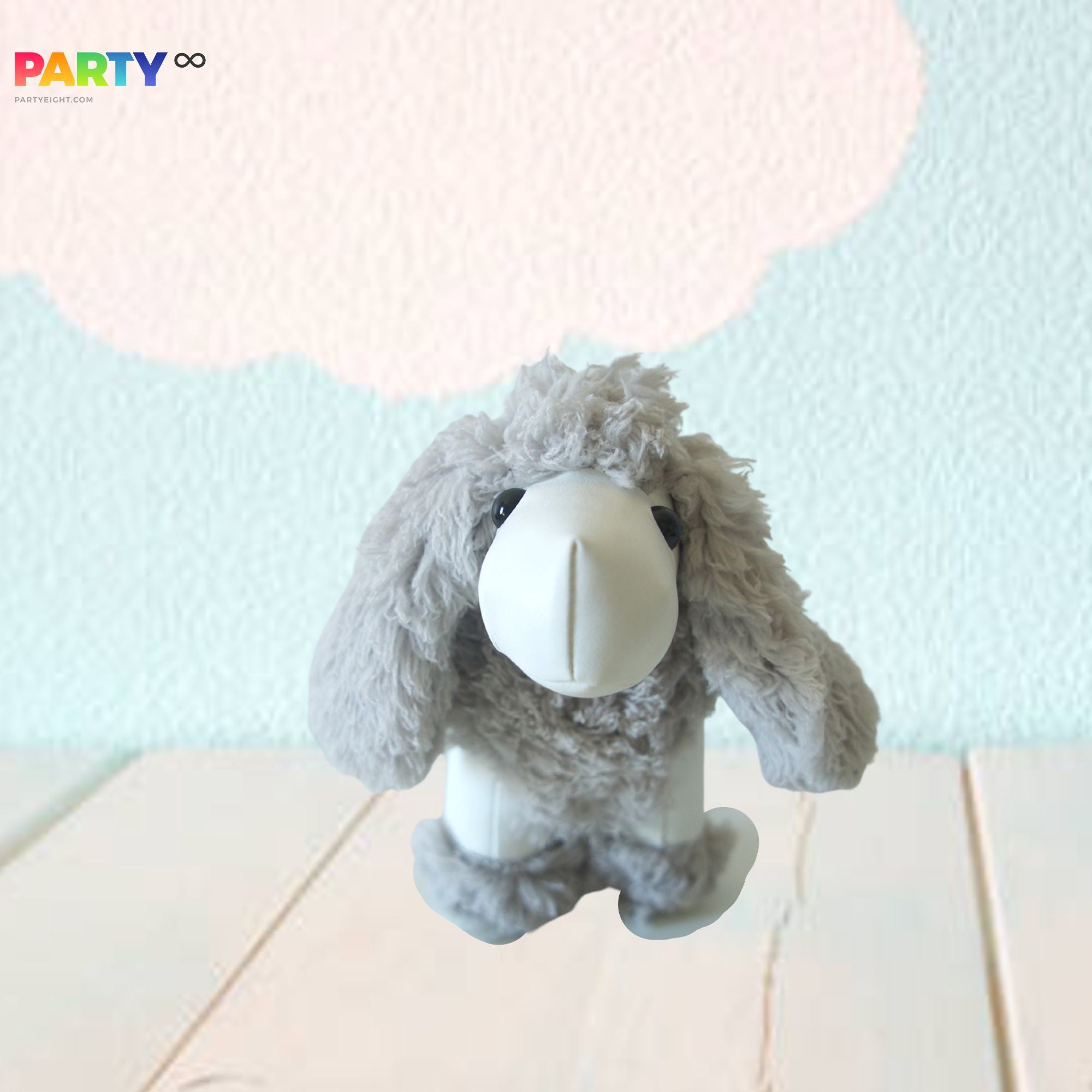 Adorable Brown Grey Poodle Animal Shaped Styling Bookend and Door Shield Nursery Decoration