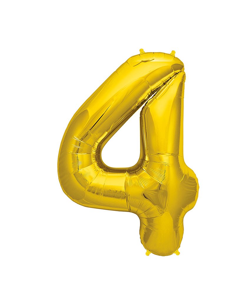 42in Gold Number Balloon (4)