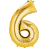 42in Gold Number Balloon (6)