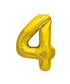 42in Gold Number Balloon (4)