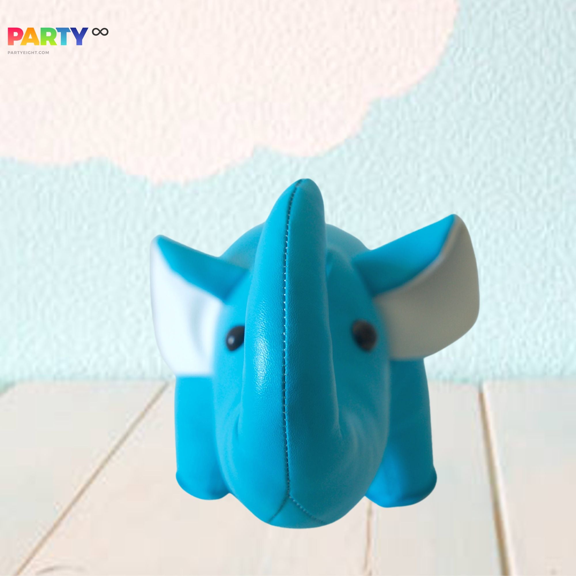 Adorable Blue Elephant Animal Shaped Styling Bookend and Door Shield Nursery Decoration