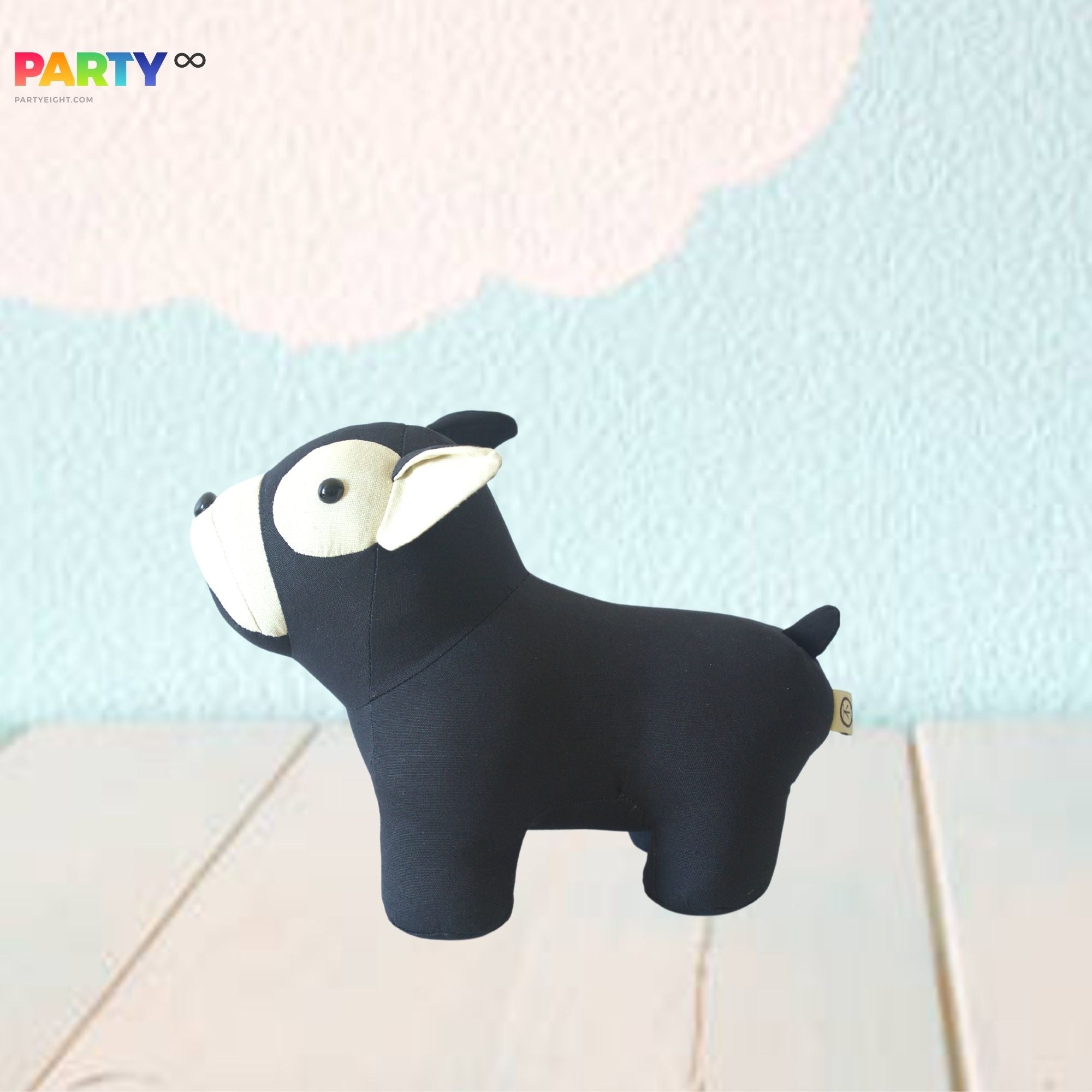 Adorable Beige Black Puppy Animal Shaped Styling Bookend and Door Shield Nursery Decoration