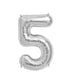 16in Silver Number Balloon (5)