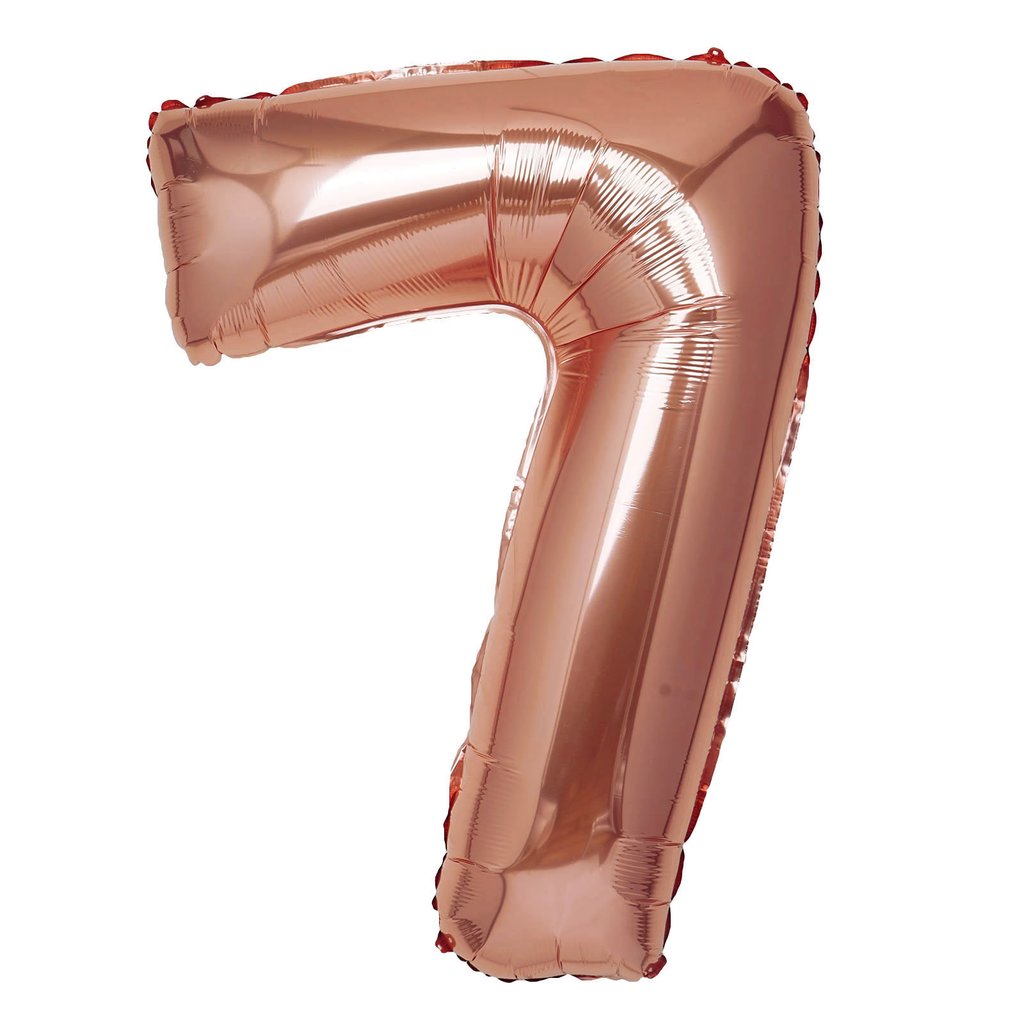 16in Rose Gold Number Balloon (7)