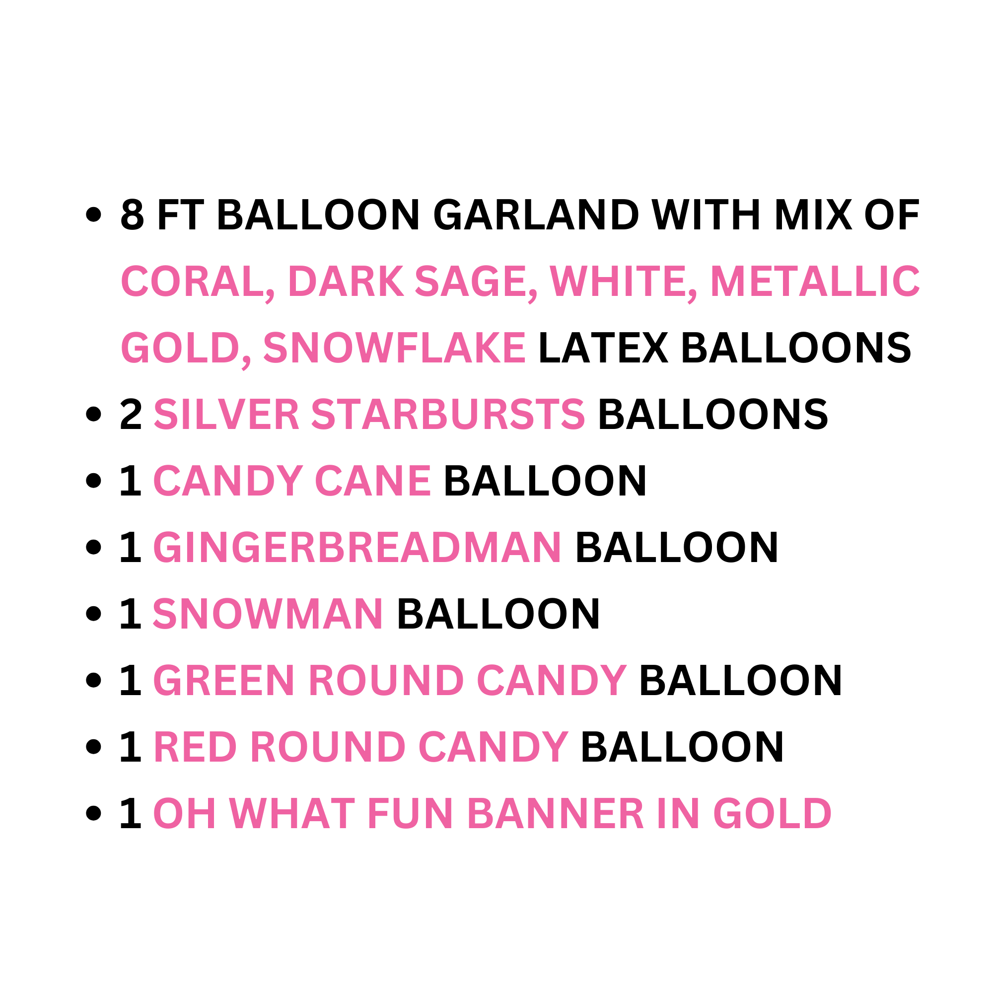 a list of different types of balloons