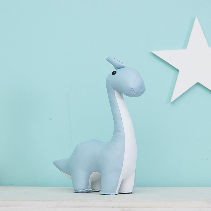 Adorable Baby Blue Dinosaur  Animal Shaped Styling Bookend and Door Shield Nursery Decoration