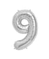 16in Silver Number Balloon (9)