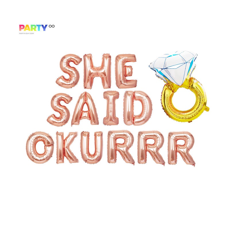 She Said Okurrr Balloon Banner