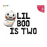 Halloween Themed 2nd Birthday 'Lil Boo Is Two' Banner