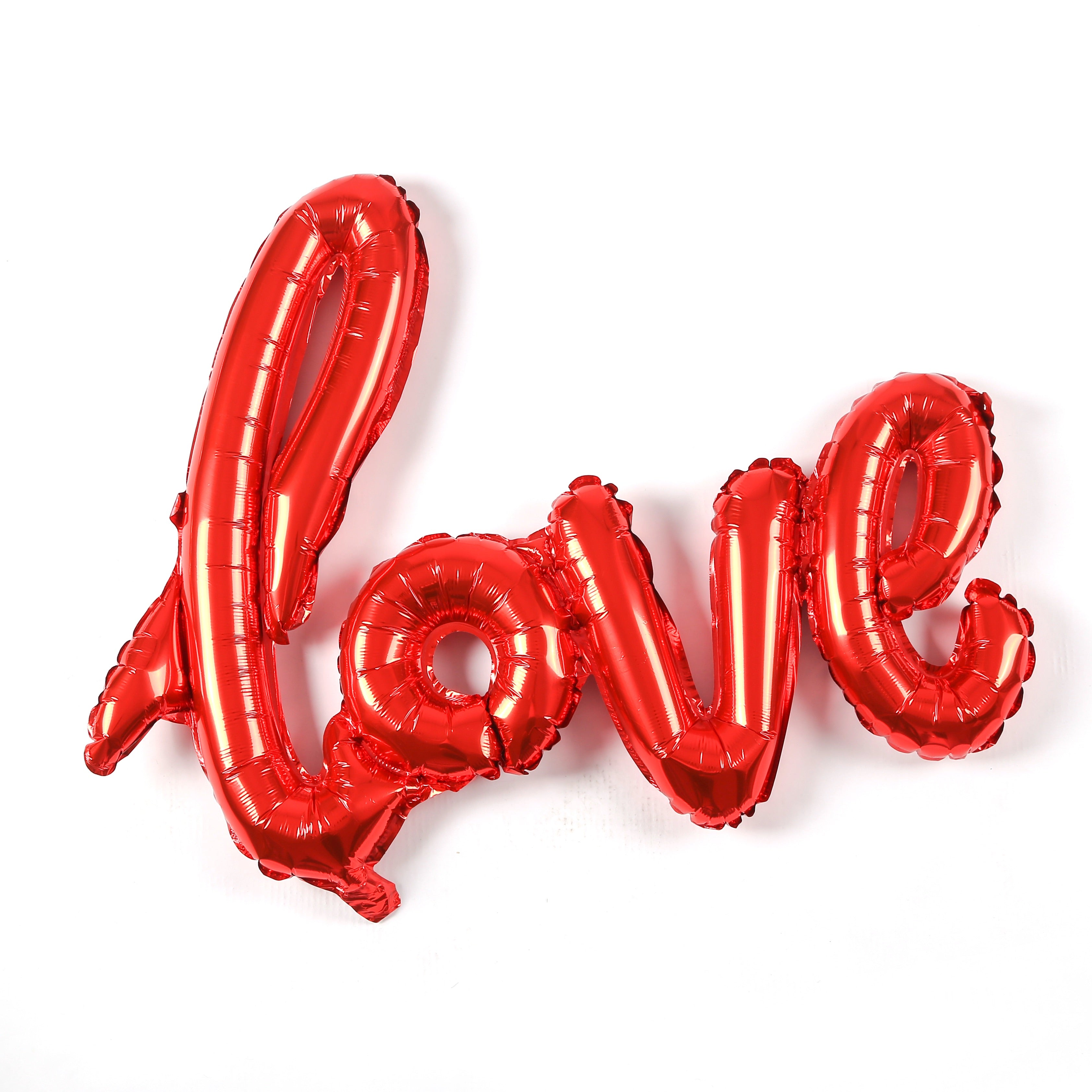 A giant red letter balloon of "LOVE". perfect for engagement, bridal shower, wedding and birthday theme. romantic party decoration