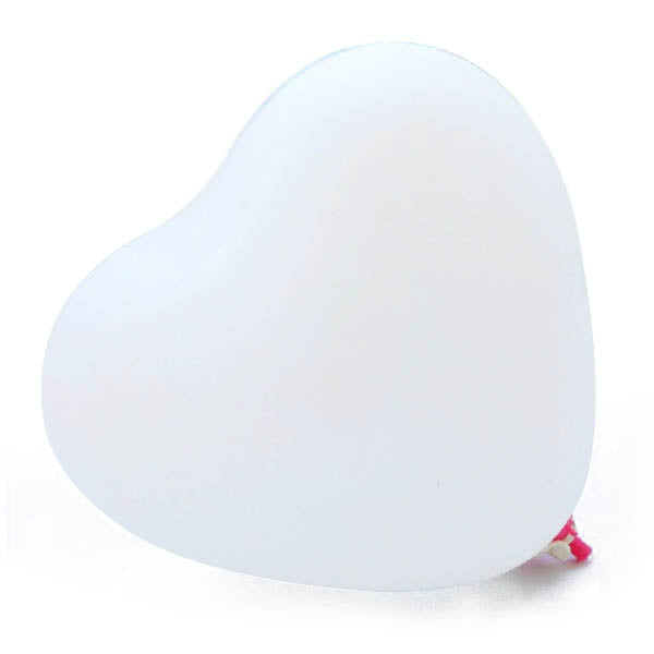 A basic white heart shaped balloon. perfect ideas for engagement, wedding, birthday party.