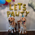 Lets Pawty Balloon Banner with Bone Balloon