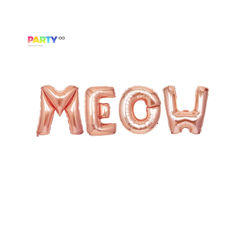 Meow Balloon Banner