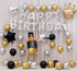 Silver and Gold Birthday Balloon Set