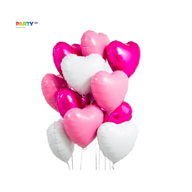 Pink Heart Balloon Bouquet