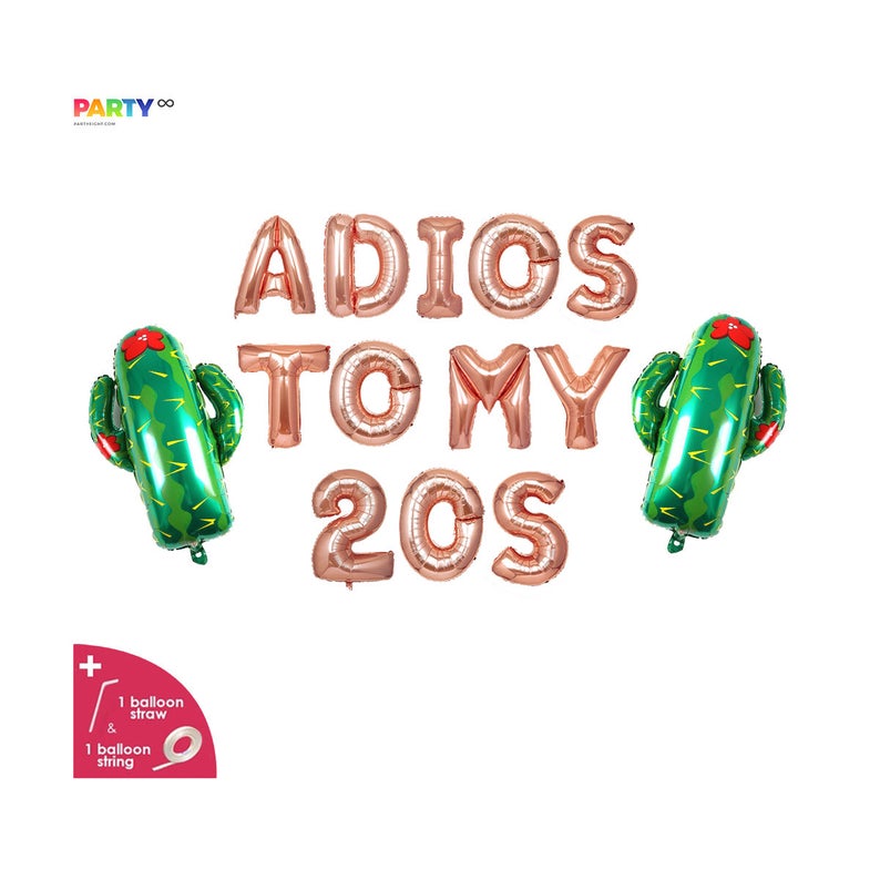30th Birthday Adios To My 20s Banner
