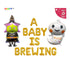A Baby Is Brewing Balloons Halloween Themed Baby Shower Decorations Banner