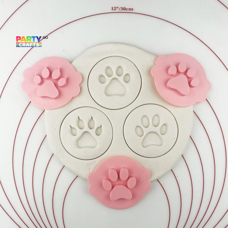 Dog Paw Set Cookie Stamp
